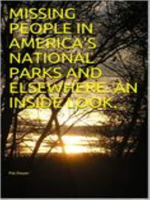 cover image of Vanishings in National Parks and Elsewhere. an Inside Look.